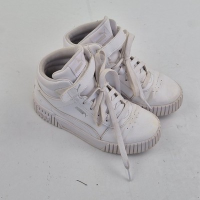 Puma Carina 2.0 Mid Sneaker 1 weiß Mädchen flache Schnürschuhe