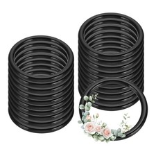 20 Pcs Dream Catcher Rings, 2 inch Floral Macrame Plastic O Rings DIY Round P...