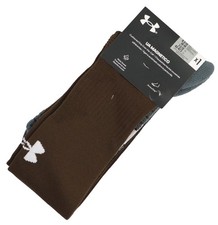 UNDER ARMOUR UA Magnetico Over The Calf Socks sz L Large 8.5-13 Brown