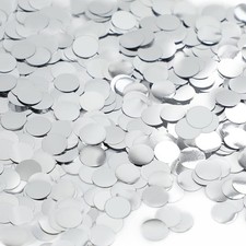 Silver Confetti 10mm Circles for Wedding Party Decoration 3000 pcs Bulk Metallic