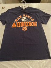 AUBURN TIGERS WAR EAGLE MEDIUM SHIRT NAVY BLUE MENS MEDIUM
