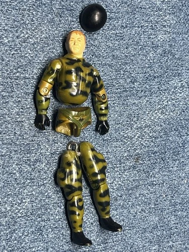 GI Joe Action Figure 1984 Vintage ARAH Rip Cord Disassembled With Helmet