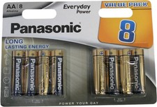Panasonic Everyday Power Aa Lr6 Alkaline Batteries 8x11= 88pcs 0.21 per battery
