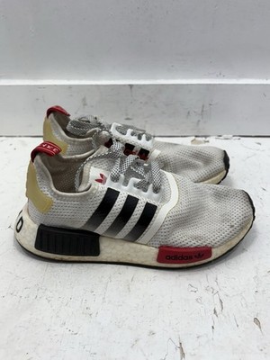 Adidas NMD_R1 Cloud White Red Core Black Shoes - Mens Size 5