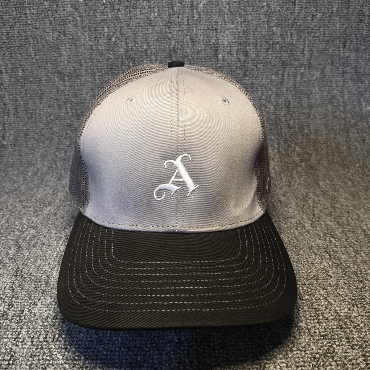 '47 Brand Athletics MLB Trucker Snapback Hat Gray Black Mesh Back
