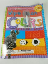 Discovery Toys Wipe Clean ABC Activity Book with over 100 Stickers Trace Stick