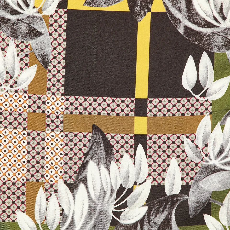 Pañuelo de bolsillo de seda estampado verde/gris Etro Foto 2 de 4