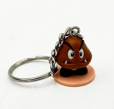 #ad Super Mario Bros Goomba Keychain Custom Mini Bowser Trooper $9.99