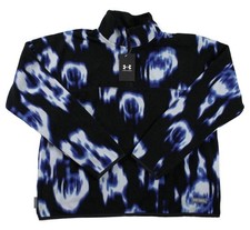 Under Armour Womens 1/4 Zip Jacket M Fleece Pullover Long Sleeve Black Multi 80