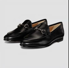 Gucci Leather Jordaan Horsebit Loafers Size 3...