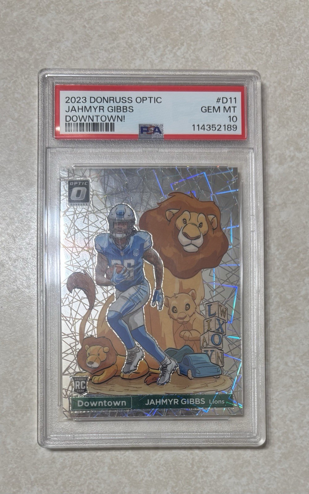 2023 Panini Donruss Optic - Downtown Jahmyr Gibbs #D-11 (RC)