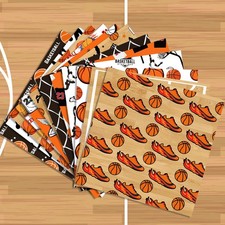 24 Pcs Basketball Pattern Scrapbook Paper Pad, Dress Shoes Patterns Double-Si...