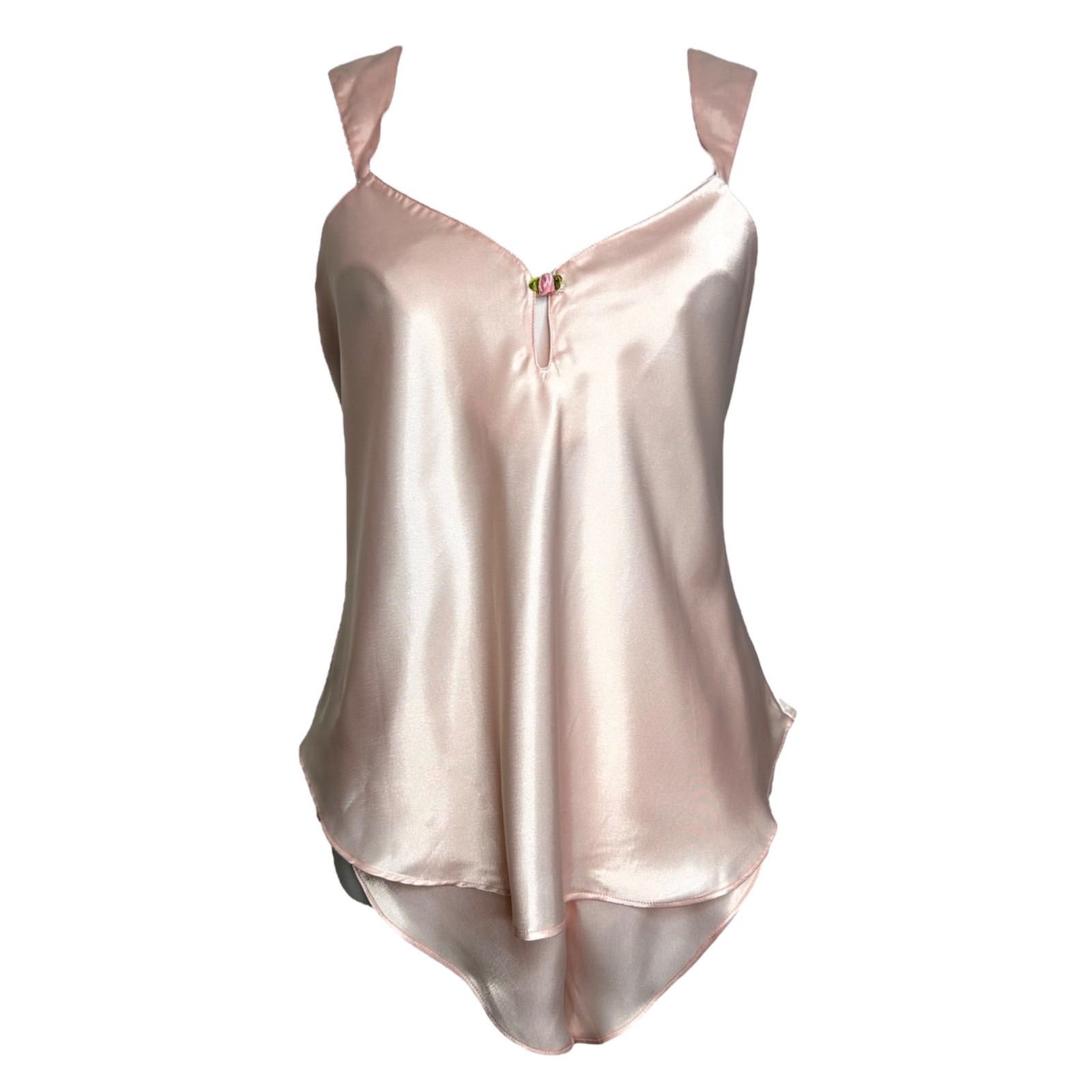 Vintage Kathryn Pajama Set L Pink Coquette Barbiecore Cami And Shorts