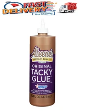 Aleene's Original Tacky Glue, 16 fl oz, Premium All-Purpose Adhesive, White, Dri
