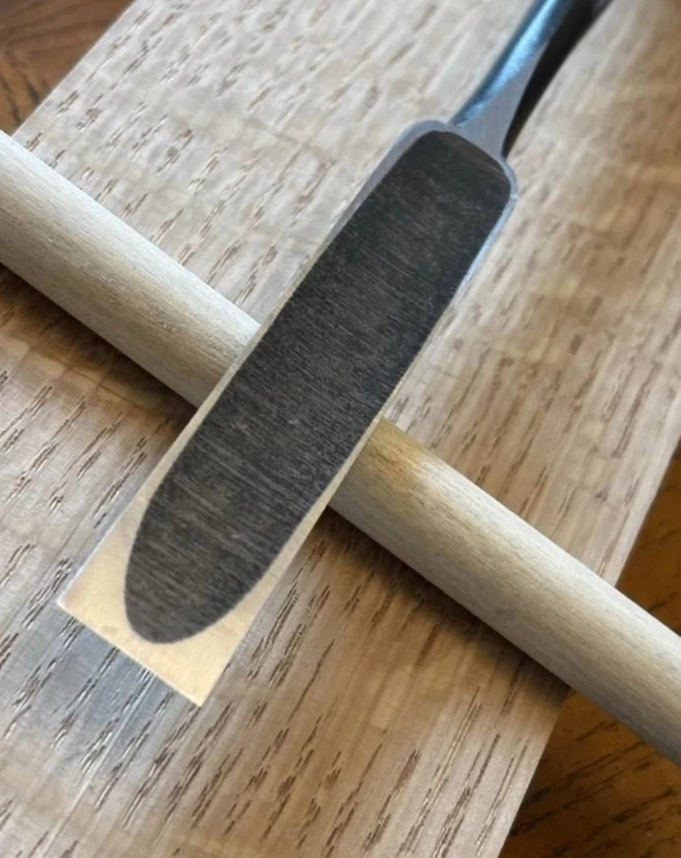 Cincel de emparejamiento japonés, Yukihiro Tataki Nomi 18 mm (3/4") afeitadora afilada gran usuario Foto 3 de 4