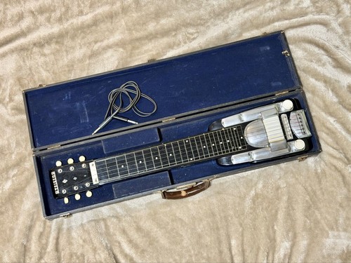 Teisco Model R 6 String Electric Lap Steel Guitar Hawaiian with Case [As is]