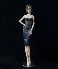 Black Sheer Corset Skirt Set For Fashion Royalty Poppy Parker Integrity Toy Doll