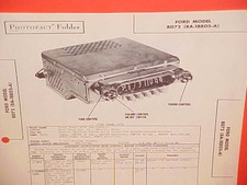 1948 1949 Ford Super Deluxe V-8 Six Convertible Radio Service Manual Brochure 1