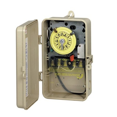 Intermatic T101P201 24-Hour Mechanical Time Switch in Enclosure with Pool Heater