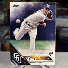 Cesar Vargas 2016 Topps Update San Diego Padres #US289 Rookie RC ⭐️ MINT GEM?