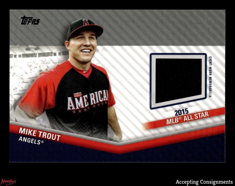 2020 Topps Update All Star Stitches Mike Trout JERSEY RELIC