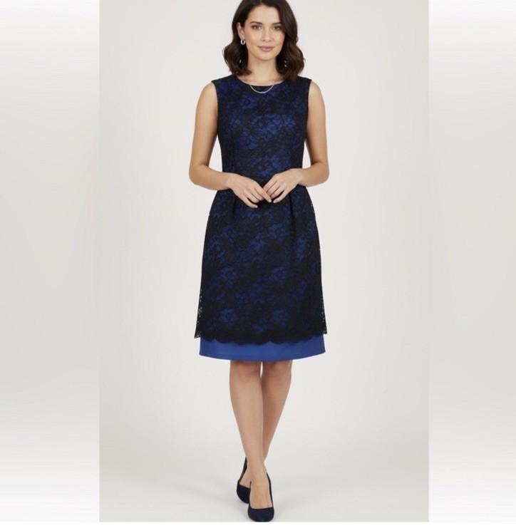 Erdem Blue Black Lace Sleeveless A-Line Floral Knee Length Cocktail Dress 8 | eBay Erdem Blue Black Lace Sleeveless A-Line Floral Knee Length Cocktail Dress 8 | eBay