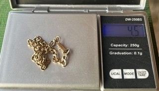 Bracciale in oro giallo 14 kt da 7 pollici