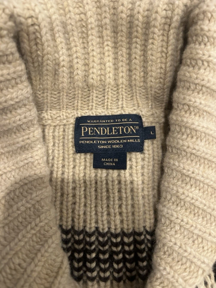 Pendleton Westerly Cowichan Sweater Size Large Excellent Big Lebowski The Dude - Image 2 of 3