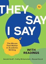 They Say / I Say with - Paperback, by Graff G...