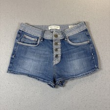 Bullhead Denim Co. Button Denim Short Shorts Button Shut Size 7
