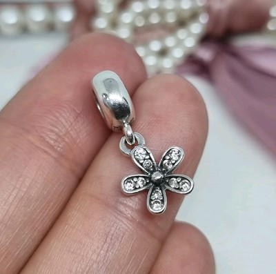 NEU Original Pandora Silber Schillerndes Gänseblümchen Dangle Charm S925 ALE   R11