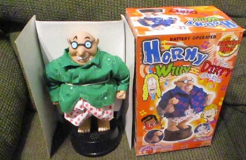 BRAND NEW Horny Willy The Dirty Old Man Vintage Talking Dancing Toy Works