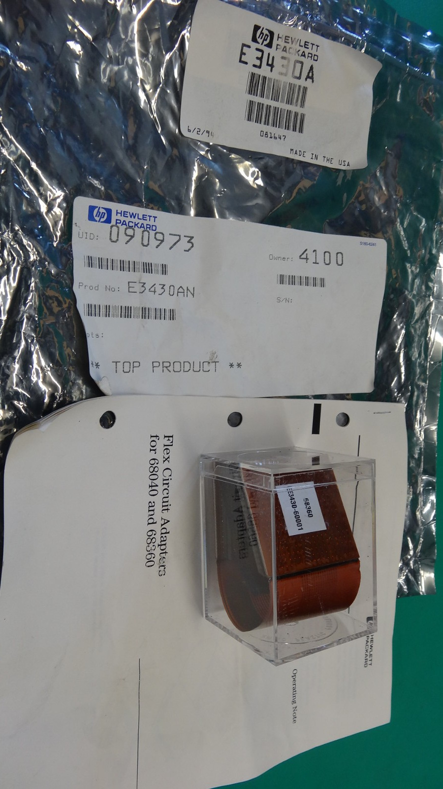 HP E3430A FLEX CIRCUIT ADAPTER