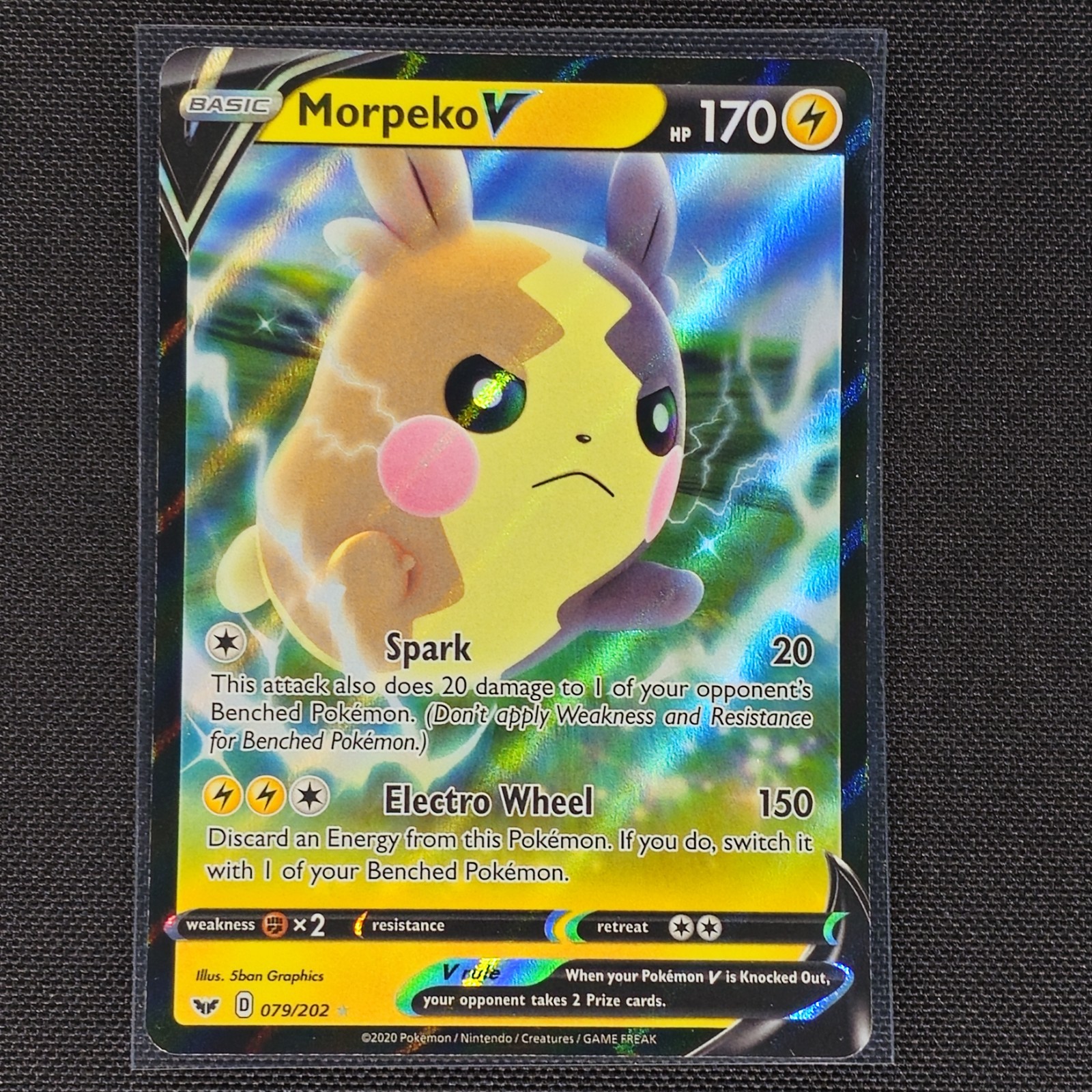 Morpeko V - 079/202 - Ultra Rare - Sword and Shield - Pokemon Card - NM/M