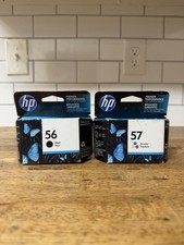 New Genuine HP 56 Black 57 Color 2PK Ink Cartridge Officejet 4110 5510