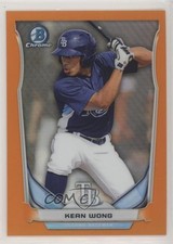 2014 Bowman Chrome Prospect Short Prints Orange Refractor 24/25 Kean Wong y8h