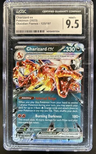 2023 Pokemon SV Obsidian Flames - OBF EN Charizard ex #125/197 CGC 9.5