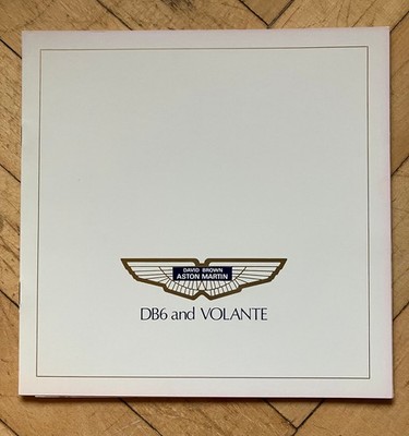 Aston Martin DB6 Vantage Volante 1967 - Original Prospekt brochure ENGLISH - 1A