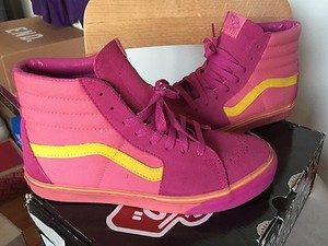 pink purple yellow vans