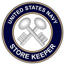 U.S. Navy Store Keeper Bumper Sticker Military Vinyl Soldier Decal 5"