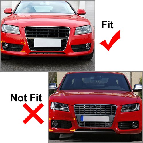 Front Honeycomb Mesh Front Bumper Fog Light Grille Cover For Audi A5 2008-2011 - Picture 11 of 11