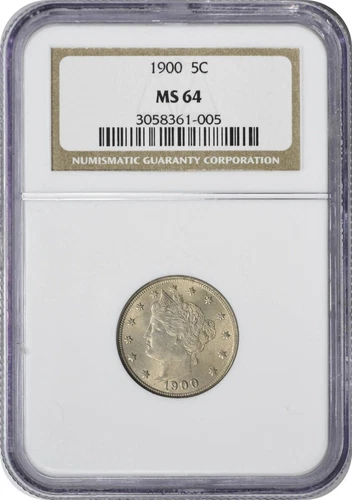 1900 Liberty Nickel MS64 NGC