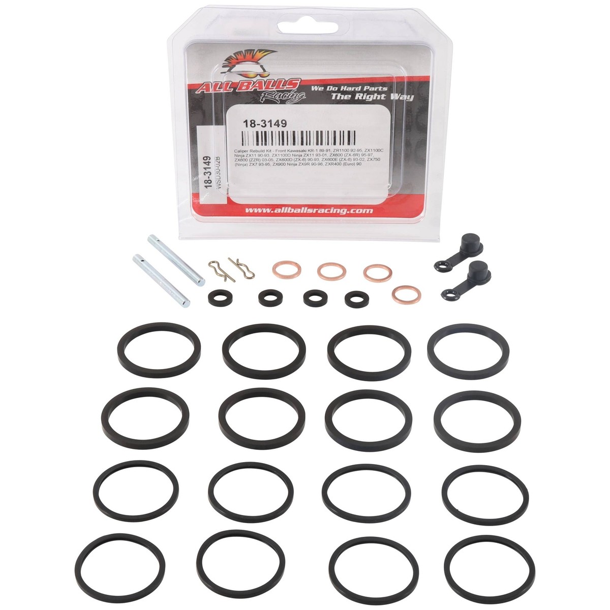 New All Balls Caliper Rebuild Kit 18-3149 for Kawasaki ZX 6 (ZX
