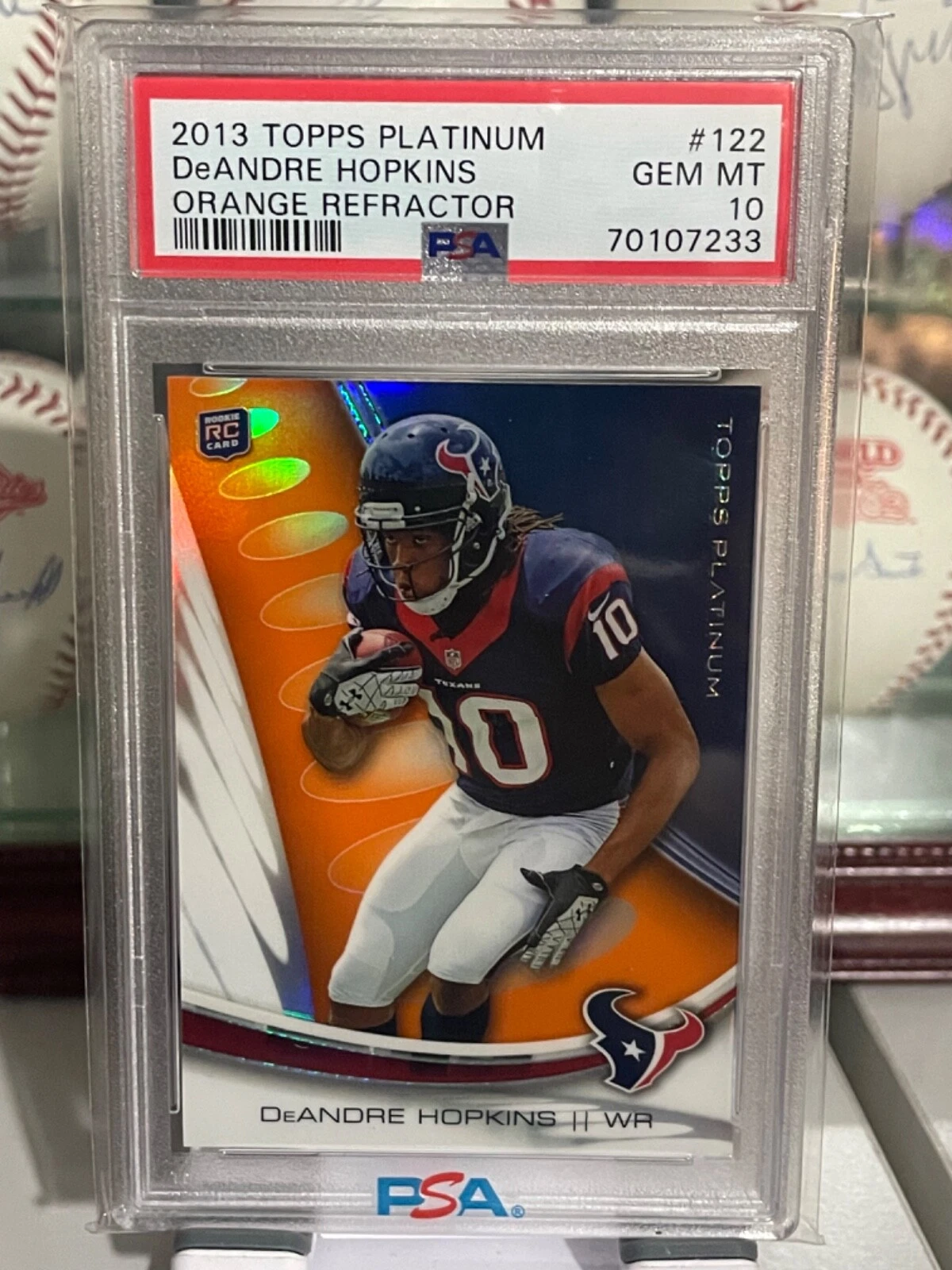 DeAndre Hopkins Topps Platinum #122 Orange Refractor