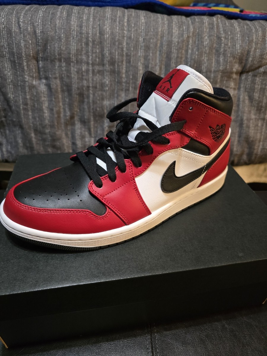 Jordan Brand（NIKE） - Air jordan 1 mid bred Chicago toe Nike Air Jordan 1 Mid White Black Red Chicago Bred Toe 2022