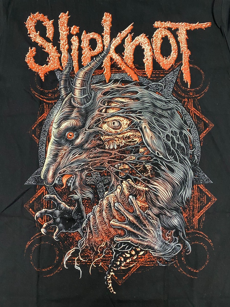 Vintage Style Slipknot Goat Heavy Metal Rock Band Graphic T-shirt