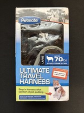 New Petmate Black Ultimate Adjustable Travel Harness Leash Harness for Dog 70lb