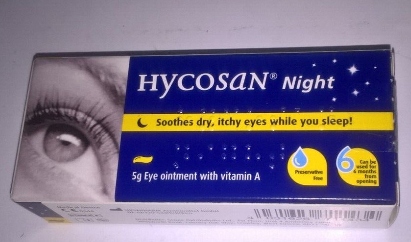 Hycosan Night Dry Eye Ointment Overnight Treatment 5g eBay
