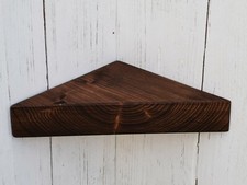 TRIANGLE CHUNKY WOODEN FLOATING CORNER SHELF 8 COLOURS DISCOUNT ON MULTIPLE PCS