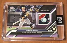 2024 TOPPS NOW #16D JACKSON CHOURIO - BASE RELIC # 5/25 PURPLE PARALLEL - DEBUT